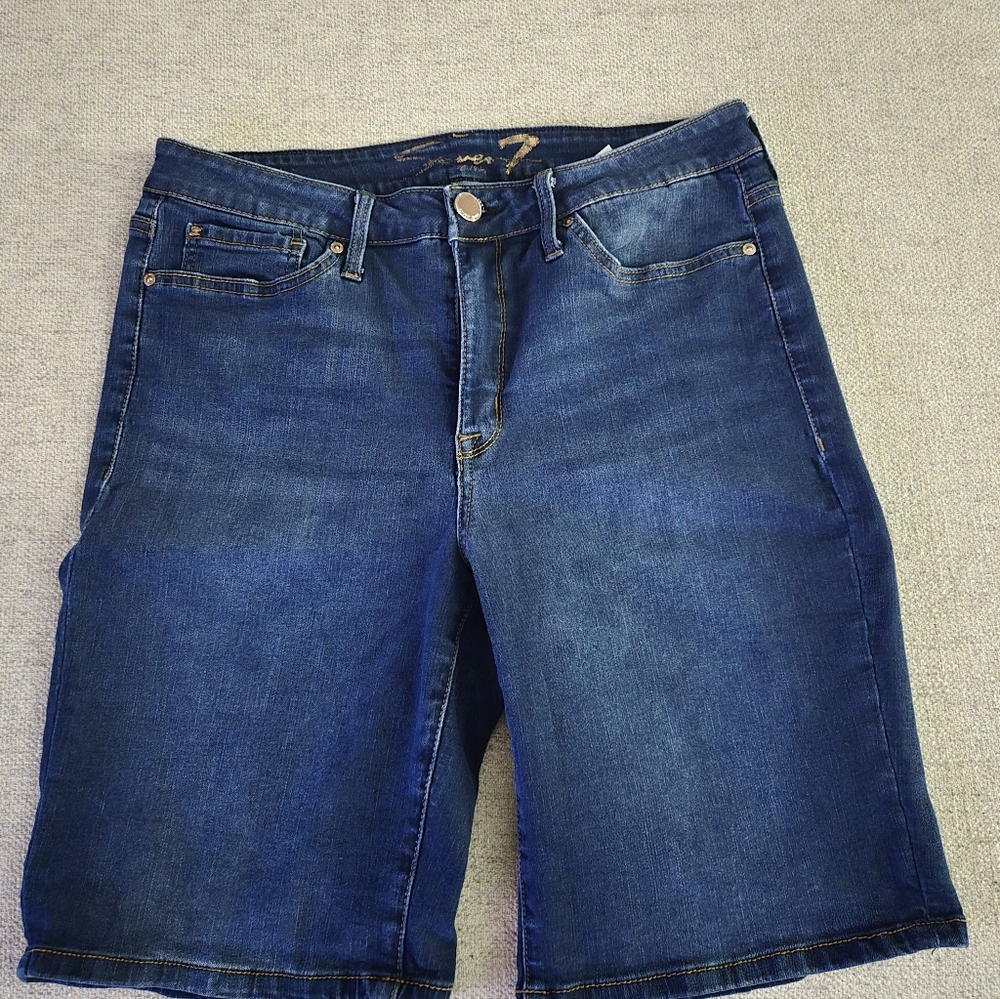 Womens Seven Denim Shorts sz 14 - Picture 2 of 7